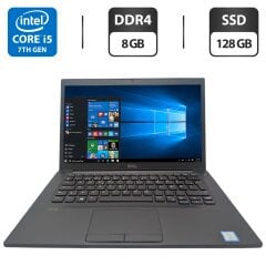 Ноутбук Dell Latitude 7480 / 14" (1366x768) TN / Intel Core i5-7300U (2 (4) ядра по 2.6 - 3.5 GHz) / 8 GB DDR4 / 128 GB SSD / Intel HD Graphics 620 / WebCam