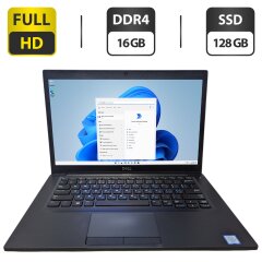 Ноутбук Dell Latitude 7490 / 14" (1920x1080) TN Touch / Intel Core i5-8350U (4 (8) ядра по 1.7 - 3.6 GHz) / 16 GB DDR4 / 128 GB SSD / Intel UHD Graphics 620 / WebCam