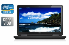 Ноутбук Dell Latitude E5540 / 15.6" (1366x768) TN / Intel Core i5-4200U (2 (4) ядра по 1.6 - 2.6 GHz) / 8 GB DDR3 / 240 GB SSD / Intel HD Graphics 4400 / WebCam / Windows 10