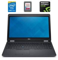 Ігровий ноутбук Dell Latitude E5550 / 15.6" (1920x1080) IPS / Intel Core i7-5600U (2 (4) ядра по 2.6 - 3.2 GHz) / 8 GB DDR3 / 256 GB SSD NEW / nVidia GeForce 840M, 2 GB DDR3, 64-bit / WebCam / USB 3.0 / HDMI