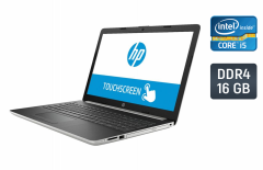 Ноутбук HP 15-da0002dx / 15.6" (1366x768) TN Touch / Intel Core i5-8250U (4 (8) ядра по 1.6 - 3.4 GHz) / 16 GB DDR4 / 512 GB SSD / Intel HD Graphics 620 / WebCam / Windows 10