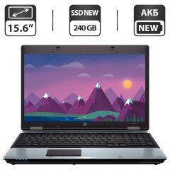 Ноутбук HP ProBook 6555b / 15.6" (1366x768) TN / AMD Turion II P520 (2 ядра по 2.3 GHz) / 6 GB DDR3 / 240 GB SSD NEW / AMD Radeon HD 4200 Graphics / DVD-ROM / АКБ NEW / Windows 10 Pro