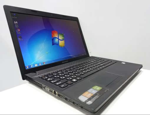 Ноутбук Lenovo G505 / 15.6" (1366x768) TN / AMD E1-2100 (2 ядра по 1 GHz) / 6 GB DDR3 / 320 GB HDD / ATI Mobility Radeon HD 8100 512 MB / WebCam / USB 3.0 / HDMI / Windows 7