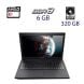 Ноутбук Lenovo G505 / 15.6" (1366x768) TN / AMD E1-2100 (2 ядра по 1 GHz) / 6 GB DDR3 / 320 GB HDD / ATI Mobility Radeon HD 8100 512 MB / WebCam / USB 3.0 / HDMI / Windows 7 купить