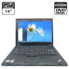 Ноутбук Lenovo ThinkPad T400 / 14" (1440x900) TN / Intel Core 2 Duo P8400 (2 ядра по 2.2 GHz) / 6 GB DDR3 / 160 GB HDD / Intel HD Graphics / DVD-ROM