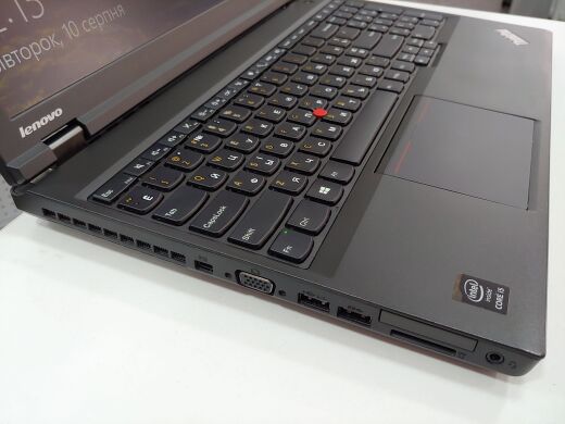 Ноутбук Lenovo ThinkPad T540p / 15.6" (1366x768) TN LED / Intel Core i5-4210M (2 (4) ядра по 2.6 - 3.2 GHz) / 8 GB DDR3 / 240 GB SSD / WebCam / DVD-RW Ноутбук Lenovo ThinkPad T540p / 15.6" (1366x768) TN LED / Intel Core i5-4210M (2 (4) ядра по 2.6 - 3.2 GHz) / 8 GB DDR3 / 240 GB SSD / WebCam / DVD-RW