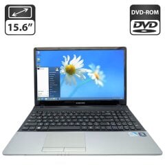 Ноутбук Samsung NP300E5A / 15.6" (1366x768) TN / Intel Pentium B950 (2 ядра по 2.1 GHz) / 4 GB DDR3 / 500 GB HDD / Intel HD Graphics / WebCam / DVD-ROM / АКБ не тримає