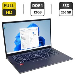 Ультрабук Б-класс Asus VivoBook X412DAP / 14" (1920x1080) TN / AMD Ryzen 3 3250U (2 (4) ядра по 2.6 - 3.5 GHz) / 12 GB DDR4 / 256 GB SSD / AMD Radeon RX Vega 3 Graphics / WebCam / Windows 11 Pro