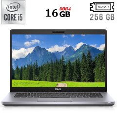 Ультрабук Б-клас Dell Latitude 5410 / 14" (1366x768) TN / Intel Core i5-10210U (4 (8) ядра по 1.6 - 4.2 GHz) / 16 GB DDR4 / 256 GB SSD M.2 / Intel UHD Graphics / WebCam / USB 3.1 / HDMI / Windows 10 ліцензія
