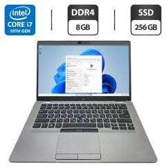 Ультрабук Б-класс Dell Latitude 5411 / 14" (1920x1080) IPS / Intel Core i7-10850H (6 (12) ядра по 2.7 - 5.1 GHz) / 8 GB DDR4 / 256 GB SSD / Intel UHD Graphics / WebCam