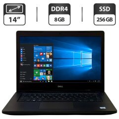 Ультрабук Dell Latitude 3480 / 14" (1366x768) TN / Intel Core i5-6200U (2 (4) ядра по 2.3 - 2.8 GHz) / 8 GB DDR4 / 256 GB SSD / Intel HD Graphics 520 / WebCam / Windows 10 Pro