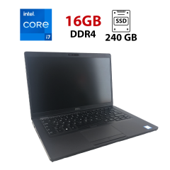 Ультрабук Dell Latitude 5400 / 14" (1920x1080) IPS / Intel Core i7-8665U (4 (8) ядра по 1.9 - 4.8 GHz) / 16 GB DDR4 / 240 GB SSD / Intel UHD Graphics / WebCam