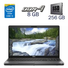 Ультрабук Dell Latitude 5500 / 15.6" (1920x1080) IPS / Intel Core i5-8265U (4 (8) ядра по 1.6 - 3.9 GHz) / 8 GB DDR4 / 256 GB SSD / Intel UHD Graphics for 8th Generation / WebCam