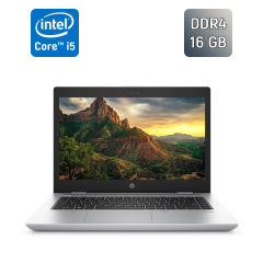 Ультрабук HP ProBook 640 G4 / 14" (1366x768) TN / Intel Core i5-8250U (4 (8) ядра по 1.6 - 3.4 GHz) / 16 GB DDR4 / 500 GB SSD / Intel UHD Graphics 620 / WebCam / Fingerprint / Windows 10
