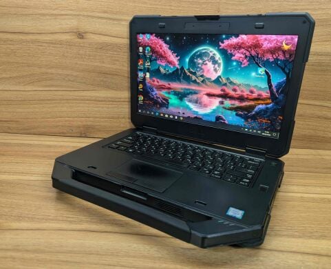 Захищений ноутбук Dell Latitude 14 Rugged 5414 / 14" (1920x1080) IPS Touch / Intel Core i5-6300U (2 (4) ядра по 2.4 - 3.0 GHz) / 16 GB DDR4 / 480 GB SSD / AMD Radeon R7 M360, 2 GB DDR3, 64-bit / TouchID / Windows 10