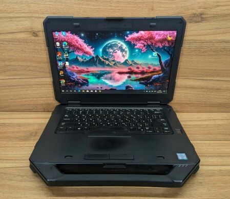 Захищений ноутбук Dell Latitude 14 Rugged 5414 / 14" (1920x1080) IPS Touch / Intel Core i5-6300U (2 (4) ядра по 2.4 - 3.0 GHz) / 16 GB DDR4 / 480 GB SSD / AMD Radeon R7 M360, 2 GB DDR3, 64-bit / TouchID / Windows 10