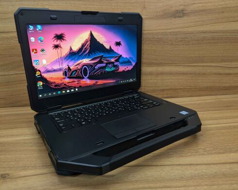 Захищений ноутбук Dell Latitude 14 Rugged 5414 / 14" (1920x1080) IPS Touch / Intel Core i5-6300U (2 (4) ядра по 2.4 - 3.0 GHz) / 16 GB DDR4 / 480 GB SSD / Intel HD Graphics 520 / HDMI / Fingerprint / Windows 10