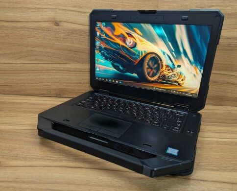 Захищений ноутбук Dell Latitude 14 Rugged 5414 / 14" (1920x1080) IPS Touch / Intel Core i5-6300U (2 (4) ядра по 2.4 - 3.0 GHz) / 16 GB DDR4 / 480 GB SSD / AMD Radeon R7 M360, 2 GB DDR3, 64-bit / TouchID / Windows 10