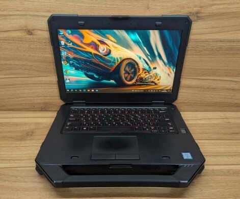 Захищений ноутбук Dell Latitude 14 Rugged 5414 / 14" (1920x1080) IPS Touch / Intel Core i5-6300U (2 (4) ядра по 2.4 - 3.0 GHz) / 16 GB DDR4 / 480 GB SSD / AMD Radeon R7 M360, 2 GB DDR3, 64-bit / TouchID / Windows 10