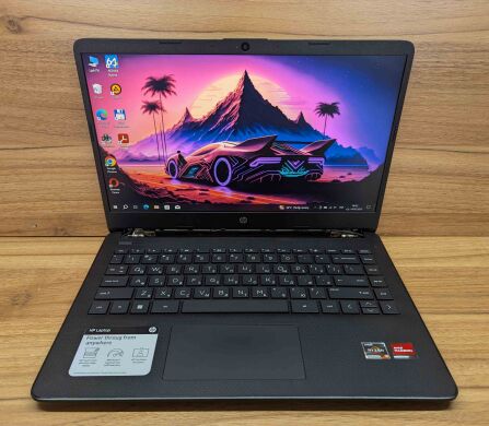 Ноутбук Б-класс HP 14-fg1003cl / 14" (1920x1080) IPS / AMD Ryzen 3 5300U (4 (8) ядра по 2.6 - 3.8 GHz) / 16 GB DDR4 / 512 GB SSD / AMD Radeon Graphics 384SP / WebCam / Windows 10 Ноутбук Б-класс HP 14-fg1003cl / 14" (1920x1080) IPS / AMD Ryzen 3 5300U (4 (8) ядра по 2.6 - 3.8 GHz) / 16 GB DDR4 / 512 GB SSD / AMD Radeon Graphics 384SP / WebCam / Windows 10