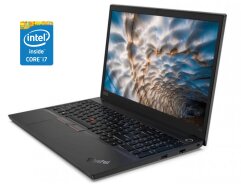 Ноутбук Lenovo ThinkPad E15 / 15.6" (1920x1080) IPS / Intel Core i7-10510U (4 (8) ядра по 1.8 - 4.9 GHz) / 16 GB DDR4 / 256 GB SSD / Intel UHD Graphics / WebCam / Win 10 Pro