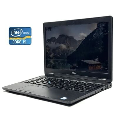 Ноутбук Dell Latitude 5580 / 15.6" (1920x1080) IPS Touch / Intel Core i5-7300U (2 (4) ядра по 2.6 - 3.5 GHz) / 8 GB DDR4 / 256 GB SSD / Intel HD Graphics 620 / WebCam / Win 10 Pro