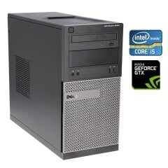Игровой ПК Dell Optiplex 3020 Tower / Intel Core i5-4570 (4 ядра по 3.2 - 3.6 GHz) / 16 GB DDR3 / 120 GB SSD + 500 GB HDD / nVidia GeForce GTX 750, 2 GB GDDR5, 128-bit / DVD-RW / Win 10 Pro + Кабель питания