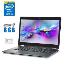 Ультрабук Dell Latitude E7470 / 14" (1920x1080) IPS / Intel Core i5-6200U (2 (4) ядра по 2.3 - 2.8 GHz) / 8 GB DDR4 / 120 GB SSD / Intel HD Graphics 520 / WebCam