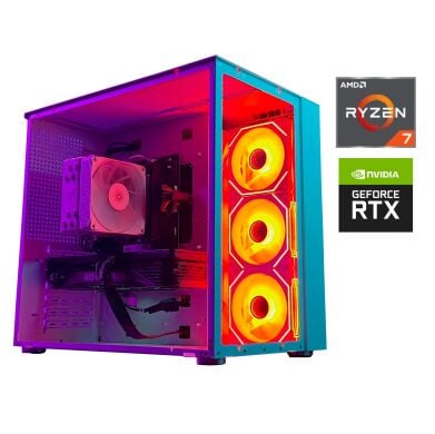 Игровой ПК GameMax Infinity Tower / AMD Ryzen 7 5700X (8 (16) ядер по 3.4 - 4.6 GHz) / 32 GB DDR4 / 500 GB SSD + 1000 GB HDD / nVidia GeForce RTX 2060 Super, 8 GB GDDR6, 256-bit