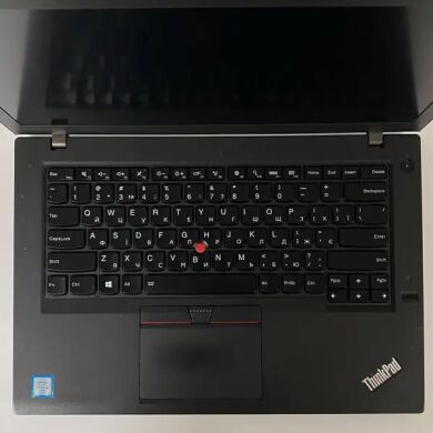 Ультрабук Б-клас Lenovo ThinkPad T460 / 14" (1920x1080) IPS / Intel Core i5-6300U (2 (4) ядра по 2.4 - 3.0 GHz) / 8 GB DDR4 / 256 GB SSD / Intel HD Graphics 520 / WebCam / TouchID
