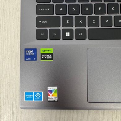 Игровой ноутбук Б-класс Acer Swift X 14 SFX14-72G / 14.5" (2880x1800) OLED / Intel Core Ultra 7 155H (16 (22) ядер по 3.8 - 4.8 GHz) / 16 GB DDR5 / 1000 GB SSD NVMe / nVidia GeForce RTX 4060, 8 GB GDDR6, 128-bit / WebCam