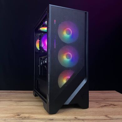 Збірка під замовлення: ігровий ПК MSI MAG Forge 120A Airflow Tower / AMD Ryzen 5 5600 (6 (12) ядер по 3.5 - 4.4 GHz) / 16 GB DDR4 / 500 GB SSD M.2 / nVidia GeForce RTX 3070, 8 GB GDDR6, 256-bit / 650W
