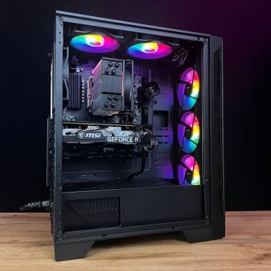Збірка під замовлення: ігровий ПК MSI MAG Forge 120A Airflow Tower / AMD Ryzen 5 5600 (6 (12) ядер по 3.5 - 4.4 GHz) / 16 GB DDR4 / 500 GB SSD M.2 / nVidia GeForce RTX 3070, 8 GB GDDR6, 256-bit / 650W