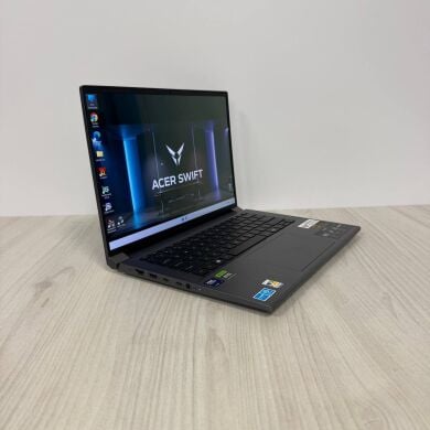 Игровой ноутбук Б-класс Acer Swift X 14 SFX14-72G / 14.5" (2880x1800) OLED / Intel Core Ultra 7 155H (16 (22) ядер по 3.8 - 4.8 GHz) / 16 GB DDR5 / 1000 GB SSD NVMe / nVidia GeForce RTX 4060, 8 GB GDDR6, 128-bit / WebCam