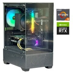 Игровой ПК Gigabyte Tower / AMD Ryzen 5 5500 (6 (12) ядер по 3.6 - 4.2 GHz) / 16 GB DDR4 / 512 GB SSD / nVidia GeForce RTX 5050, 8 GB GDDR6, 128-bit / 550W / Win 11