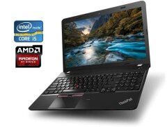 Ноутбук Б-класс Lenovo ThinkPad E560 / 15.6" (1920x1080) IPS / Intel Core i5-6200U (2 (4) ядра по 2.3 - 2.8 GHz) / 16 GB DDR3 / 240 GB SSD / AMD Radeon R7 M370, 2 GB GDDR5, 128-bit / WebCam / АКБ не держит