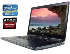 Мобильна робоча станція Dell Precision 7710 / 17.3" (1920x1080) IPS / Intel Core i5-6300HQ (4 ядра по 2.3 - 3.2 GHz) / 16 GB DDR4 / 512 GB SSD / AMD Radeon R9 M375X, 2 GB GDDR5, 128-bit / Win 10 Pro