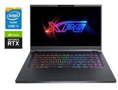 Игровой ноутбук Б-класс XPG Xenia 15i7G9H2070QLX / 15.6" (1920x1080) IPS / Intel Core i7-9750H (6 (12) ядер по 2.6 - 4.5 GHz) / 16 GB DDR4 / 512 GB SSD NVMe / nVidia GeForce RTX 2070 Max-Q, 8 GB DDR6, 256-bit / WebCam