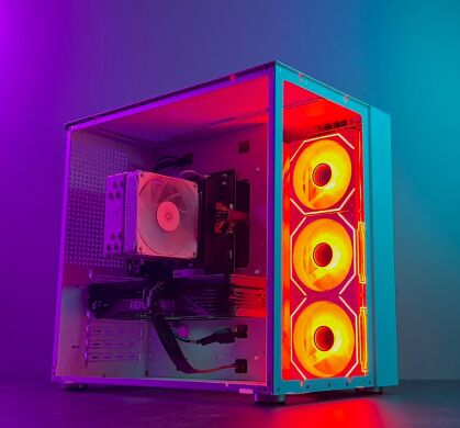Игровой ПК GameMax Infinity Tower / AMD Ryzen 7 5700X (8 (16) ядер по 3.4 - 4.6 GHz) / 32 GB DDR4 / 500 GB SSD + 1000 GB HDD / nVidia GeForce RTX 2060 Super, 8 GB GDDR6, 256-bit