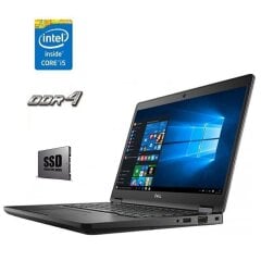 Ноутбук Dell Latitude E5480 / 14" (1920x1080) IPS / Intel Core i5-6200U (2 (4) ядра по 2.3 - 2.8 GHz) / 16 GB DDR4 / 240 GB SSD / Intel HD Graphics 520 / WebCam