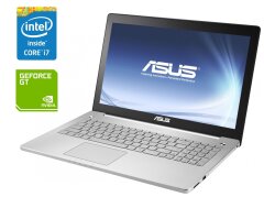 Игровой ноутбук Asus N550JV / 15.6" (1920x1080) IPS / Intel Core i7-4700HQ (4 (8) ядра по 2.4 - 3.4 GHz) / 16 GB DDR3 / 500 GB SSD / nVidia GeForce GT 750M, 2 GB GDDR5, 128-bit / WebCam 