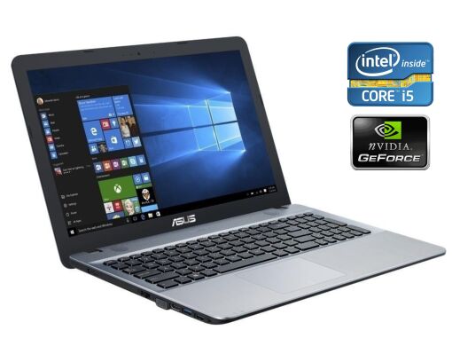 Ігровий ноутбук Asus F555UB-XO111T / 15.6" (1366x768) TN / Intel Core i5-6200U (2 (4) ядра по 2.3 - 2.8 GHz) / 8 GB DDR3 / 128 GB SSD + 1000 GB HDD / nVidia GeForce 940M, 2 GB DDR3, 64-bit / WebCam / DVD-ROM / Win 10 Ігровий ноутбук Asus F555UB-XO111T / 15.6" (1366x768) TN / Intel Core i5-6200U (2 (4) ядра по 2.3 - 2.8 GHz) / 8 GB DDR3 / 128 GB SSD + 1000 GB HDD / nVidia GeForce 940M, 2 GB DDR3, 64-bit / WebCam / DVD-ROM / Win 10