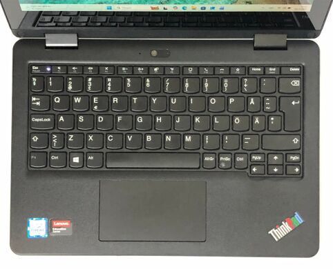 Нетбук-трансформер Lenovo ThinkPad Yoga 11e G6 / 11.6" (1366x768) IPS Touch / Intel Core M3-8100Y (2 (4) ядра по 1.1 - 3.4 GHz) / 8 GB DDR3 / 256 GB SSD / Intel UHD Graphics 615 / WebCam / Win 11 Pro