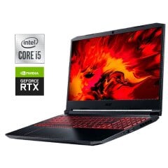 Ігровий ноутбук Б-клас Acer Nitro 5 AN515-55 / 15.6" (1920x1080) IPS / Intel Core i5-10300H (4 (8) ядра по 2.5 - 4.5 GHz) / 16 GB DDR4 / 1000 GB SSD NVMe / nVidia GeForce RTX 3060, 6 GB GDDR6, 192-bit / WebCam