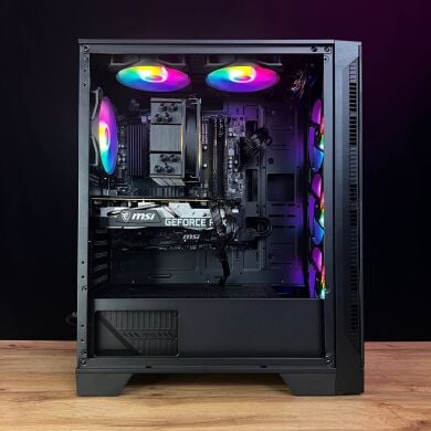 Збірка під замовлення: ігровий ПК MSI MAG Forge 120A Airflow Tower / AMD Ryzen 5 5600 (6 (12) ядер по 3.5 - 4.4 GHz) / 16 GB DDR4 / 500 GB SSD M.2 / nVidia GeForce RTX 3070, 8 GB GDDR6, 256-bit / 650W