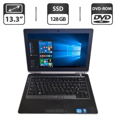 Ноутбук Dell Latitude E6330 / 13.3" (1366x768) TN / Intel Core i5-3320M (2 (4) ядра по 2.6 - 3.3 GHz) / 8 GB DDR3 / 128 GB SSD / Intel HD Graphics 4000 / DVD-ROM