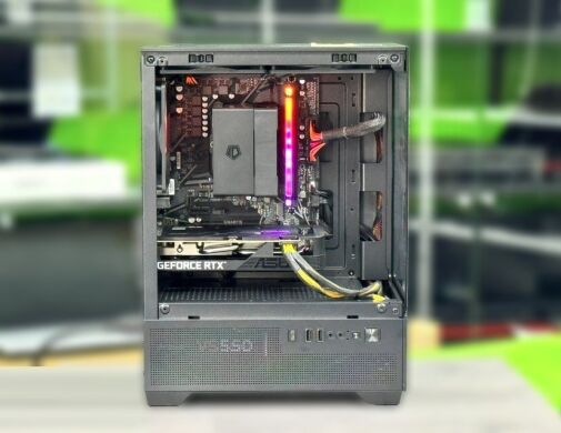 Игровой ПК Gigabyte Tower / AMD Ryzen 5 5500 (6 (12) ядер по 3.6 - 4.2 GHz) / 16 GB DDR4 / 512 GB SSD / nVidia GeForce RTX 5050, 8 GB GDDR6, 128-bit / 550W / Win 11