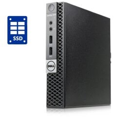 Неттоп Dell OptiPlex 3040 Micro USFF / Intel Core i3-6100T (2 (4) ядра по 3.2 GHz) / 8 GB DDR3 / 240 GB SSD / Intel HD Graphics 530