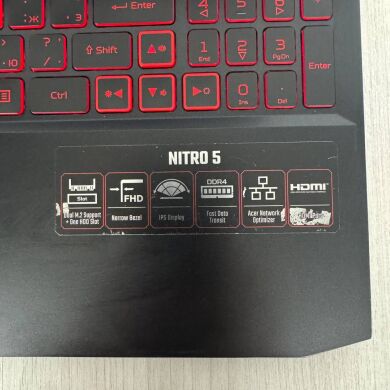 Ігровий ноутбук Б-клас Acer Nitro 5 AN515-43 / 15.6" (1920x1080) IPS / AMD Ryzen 5 3550H (4 (8) ядра по 2.1 - 3.7 GHz) / 16 GB DDR4 / 256 GB SSD NVMe + 1000 GB HDD / nVidia GeForce GTX 1650, 4 GB GDDR6, 128-bit / WebCam