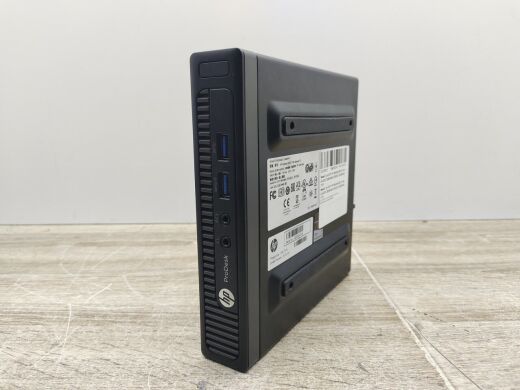 Неттоп HP ProDesk 600 G1 Desktop Mini USFF / Intel Core i3-4130T (2 (4) ядра по 2.9 GHz) / 8 GB DDR3 / 120 GB SSD / Intel HD Graphics 4400 / Блок питания